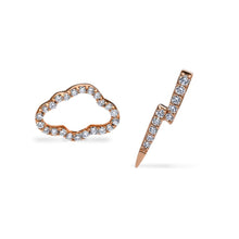 Zeus & Cloud Mismatched Stud Earrings