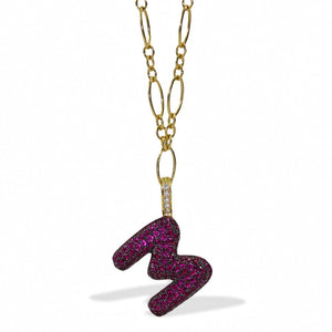 Gummy Letter "M" Clip-On Charm