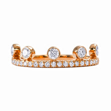 White Diamond Crown Ring